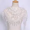 Bufanda Triangular de Encaje Floral Estilo Coreano para Primavera y Otoño, Transpirable, Hueca, Color Sólido, Bufanda Triangular Decorativa para Mujer, Venta al por Mayor