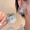 Presilhas de Orelha Estilo Coreano Sem Furo, Brincos com Design Estiloso para Mulheres, Presilhas de Osso da Orelha com Borboleta e Pérola de Franja Longa, Alto Padrão