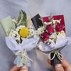 Mini ramo de gypsophila exquisito, hecho a mano, flores secas para coche, rosa eterna, regalo de bricolaje, decoración de regalo de mano