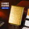 Novo porta-cigarros grosso com relevo tridimensional de liga de zinco Arabesco, pacote com 16 unidades, fácil de carregar, mais vendido no exterior, disponível para atacado