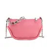 Bolsa de Ombro Simples Colorida e Fresca com Contraste Distintivo para Mulheres 2023 Primavera Nova Popular Texturizada Crossbody Bolsa Dumpling