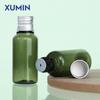 Xumin Spot 30ml Verde Pepinillo Hombro Plano Botella de Rocío Puro Botella para Loción Tapa de Aluminio Tapón Interior Botella Sub-botella de Rocío Puro
