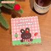 Tengyi Original Linda Tarjeta de Navidad de Cachorro de Dibujos Animados Tarjeta Posterior Embalaje para Niña Tarjeta Base Decorativa Material de Embalaje Cartón