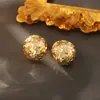 Populares Aretes Semirculares Plisados Texturizados Metal Estilo Frío Aretes Hielo Triturado Moda de Alta Gama Aretes Elegantes para Mujer