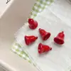 Estilo Natalino Fofo Sino Estéreo Estrela Sorridente Liga Pintada Pequeno Pingente com Contas DIY Pingente Artesanal Acessórios