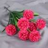 Flor de hortensia artificial de 7 cabezas flor de seda flor de plástico flor para exterior macizo de flores maceta surco para flores decoración exterior centro comercial flor decorativa