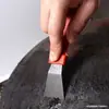 Rascador Limpiador de Acero Inoxidable Descongelación de Escarcha Hielo Raspador de Polvo Lodo Espátula Fondo de Olla Herramienta para Eliminar Manchas de Grasa Suministros de Limpieza para Cocina