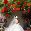 Adornos colgantes para el patio de la boda, plantas en maceta para boda, colgante decorativo, diseño de la sala de bodas, plantas verdes, bonsái, árbol colgante con personajes alegres