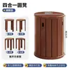 Los taburetes de madera maciza se pueden apilar para uso doméstico, usar como taburetes apilables de combinación de almacenamiento, taburetes pequeños para restaurantes y como taburetes de repuesto para invitados en la mesa de centro.