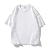 Nueva camiseta de manga corta de color liso para mujer, estilo coreano moderna casual versátil de algodón puro de media manga para hombre