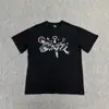 Marca Tendência Transfronteiriça Alcatraz Verão Novo Retro Estampado Masculino e Feminino Tendência Solto Casual Manga Curta Camisetas