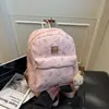 Transfronterizo 2025 Nueva Moda Europea y Americana Retro Estampado Hello Kitty Simple Gran Capacidad Mochila para Mujer Bolso de Hombro