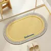 Alfombrillas de Piso Estilo Japonés y Coreano de Lino Sintético para Baño, Entrada del Hogar, Felpudos Tejidos Absorbentes de Agua de Secado Rápido, Alfombras para Ducha