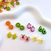Novos acessórios de resina de fatia de fruta para nail art, mini fofos, decorativos planos para capa de celular, cabelo, unha