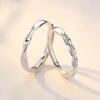 Anillos de Pareja Möbius para Hombre y Mujer, Anillos Torcidos Modernos y Simples, Anillos para el Dedo Índice, Anillos Sencillos Personalizados con Circonitas