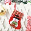 Bolsa de Regalo de Calcetín de Navidad Envuelta Individualmente Adornos de Navidad Bolsa de Arreglo de Escena Bolsa de Decoración Bolsa de Dulces Adornos