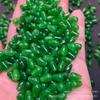 Contas soltas de jade esmeralda de gelo alto, contas de gota d'água verde Bashan, 6 mm, produtos semiacabados faça você mesmo, pulseira de gota d'água masculina e feminina, lote