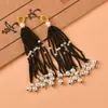 Estilo nacional borla de cuentas de arroz flecos brocado Song accesorios bolsa colgante accesorios hechos a mano con cuentas adornos colgantes cuentas de madera