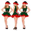 Nuevo Conjunto de Vestido de Princesa con Tirantes de Árbol de Navidad Verde para Actuación de Cantante de Bar Ds Uniforme para Fiesta Navideña