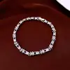 Pulseira com Pingente Redondo de Zircônia Super Brilhante Estilo Francês, Pulseira Exquisita de Luxo Leve de Alta Qualidade, Joia Feminina Fashion e Versátil