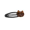 Pinza para el pelo de gato con estampado de leopardo en forma de corazón para mujer, pinza para flequillo de la frente, nuevo modelo 2026 pinza lateral, accesorio para el cabello de alta gama