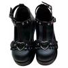 Primavera cabeça redonda doce Mary Jane sapatos 2021 novo salto cunha fundo grosso pequenos sapatos de couro Amazon comércio exterior sapatos femininos