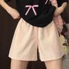 Shorts Deportivos Anchos para Mujer para Verano, Delgados, Nuevo Estilo 2025, Casual de Cintura Alta, Petite, Shorts Grises de Secado Rápido de Cinco Puntos