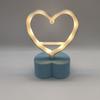 Lámpara de Noche de Amor 2022 para Niños Hecha a Mano DIY Juguete Luminoso Mini Lámpara de Mesa Pequeña para Dormitorio Soporte de Lámpara Decorativo