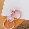 HD6144A02 Scrunchie de cabelo estilo coreano de gatinho de gelatina para crianças, anel de cabelo fofo, acessório de cabelo, elástico de cabelo para meninas