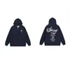 Sudadera con cremallera estilo europeo y americano transfronteriza con estampado de letras, número 8 negro, sudadera con cremallera casual unisex Stu