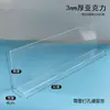 Divisor de Prateleira Acrílico em L, Baffle Transparente Elevado, Baffle Frontal de Prateleira de Supermercado, Divisor de Loja de Conveniência