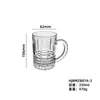 Taza de Cerveza de Vidrio con Asa, Taza de Té, Taza de Jugo, Taza para Bebidas, Taza de Gran Capacidad con Logo Impreso