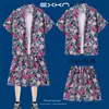 Traje de Viaje Camisa de Manga Corta para Hombre Camisa de Playa Costera Pantalones Cortos Casuales de Vacaciones Tallas Grandes Pantalones de Tres Cuartos Ropa de Pareja