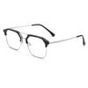 Nuevas gafas planas de negocios de doble haz retro, gafas antiazules, caja simple para estudiantes, marco para miopía, se pueden equipar con miopía