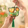 Saquinho Bordado para o Festival do Barco-Dragão com Design de Barco-Dragão e Artemísia, Ornamento Pendurado Estilo Tradicional Hanfu Venda por Atacado