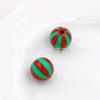 Contas Coloridas Divertidas para Crianças 12mm/16mm Contas Listradas de Melancia Acrílicas para Joias de Orelha Feitas à Mão DIY Correntes para Celular