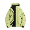 Set de dos piezas desmontable 3 en 1 para mujer Chaqueta cortavientos para exteriores Traje de montañismo de talla grande repelente al agua para hombre