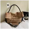 Bolso Plegable Retro de Gran Capacidad para Orejas Bolso de Mujer 2025 Nuevo Estilo Coreano Moda Bolso de Hombro para Viajes Cotidianos Bolso Bandolera Súper Popular