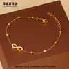 Pulseira Versátil de Aço Inoxidável com Figura de Oito e Zircônia no Atacado para Mulheres, Luxo Leve, Sensação de Alto Padrão, Joias de Aço Titânio que Não Desbotam