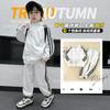 Roupas infantis meninos e meninas terno esportivo primavera e outono 2023 novo médio e grande estilo ocidental infantil ao ar livre roupas de primavera de duas peças