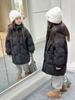 DOG Ropa Infantil Chaqueta de Plumas Chaqueta de Plumas Estilo Western para Niñas 2024 Nueva Chaqueta de Invierno para Salir 85 Terciopelo
