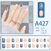 Usando Unha Unha Mistura Unhas Francesas ins Aurora Removível Fake Nail Bow Frosted Ice Clear