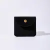Bolsa Snap Joias Prontas Veludo Veludo Dupla Face Pulseira Snap Bolsa com Aba Snap Logotipo Estampado Bolsa para Embalagem de Joias
