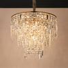 Candelabro de sala de estar posmoderno simple atmosférico luz de lujo italiana lámparas de cristal redondas para comedor dormitorio principal fábrica de Zhongshan