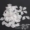 Contas Imitação Flor Acrílico Fosco Transfronteiriças com Furo Central, Folhas e Pétalas Coloridas Galvanizadas para Pulseiras DIY, Grampos e Acessórios de Cabelo