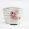 Caixa de armazenamento de corda de algodão cesta de acabamento de varanda cesta de sundries nórdico casa animal trançada caixa de armazenamento de mesa fabricantes