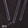 Descartável PS plástico transparente Mixing Stick Café Leite Chá Flat Stick 18cm Stirring Stick Experimental Test Toy Stick