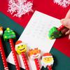 Presentes de Natal com lápis de borracha prêmios de jardim de infância desenho animado presentes pequenos para crianças material escolar para estudantes