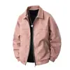 Venta al por mayor transfronteriza Chaquetas nuevas de otoño e invierno, Chaquetas de cuero de negocios para hombre, Chaquetas de cuero con cuello para hombre, Chaquetas de cuero Melard para hombre