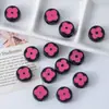 Flor de Acrílico Trébol de Cuatro Hojas Cuentas de Agujero Grande Material de Cuentas Sueltas Hechas a Mano para DIY Accesorios Colgante para Cadena de Teléfono Móvil